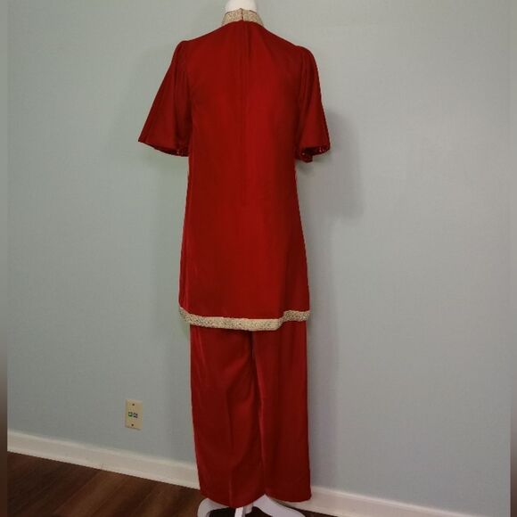 60s velvet evening set - Picture 4 of 9